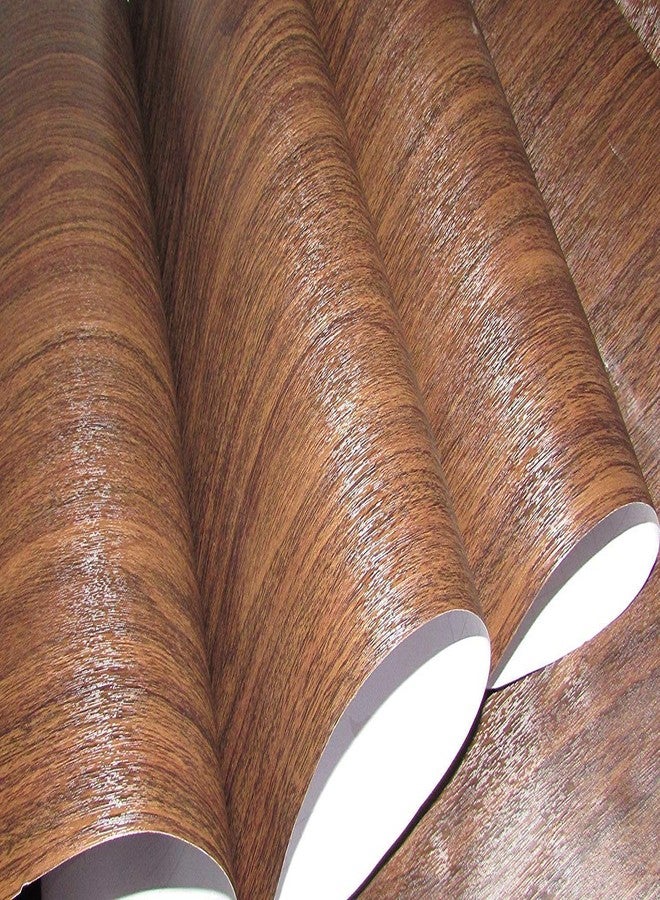 Fusion Graphix ملصق حائط/باب/أثاث من الفينيل PVC من فيوجن جرافيكس، 12 × 100 بوصة، بني - Image 2